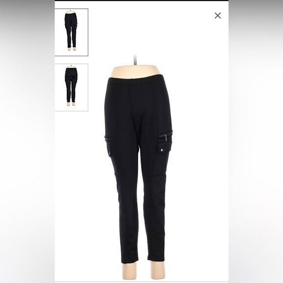 EXCELLENT CONDITION WOMEN’S SIZE XL BEAUTIFUL BLACK JUICY COUTURE POLYESTER PANT - Picture 1 of 7